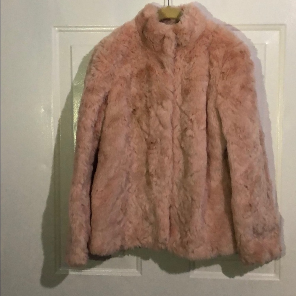 PS Couture Pink Fur Jacket